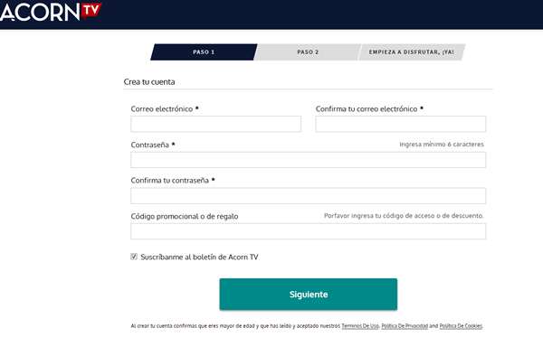 ¿Cómo contratar y activar una cuenta de Acorn TV en Argentina? 2 pasos para crear una cuenta para ver series gratis en acorn tv en argentina