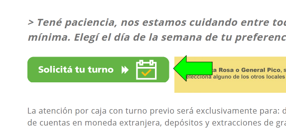 como sacar turno en el banco de la pampa para ir a la sucursal