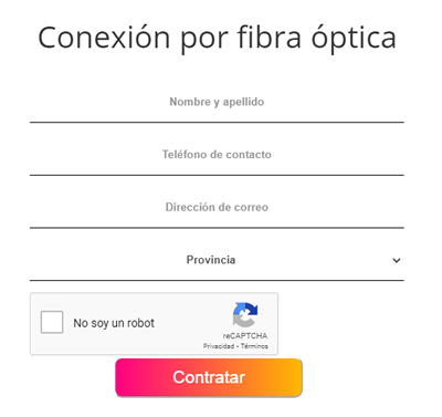 formulario para contratar internet de supercanal arlink en argentina
