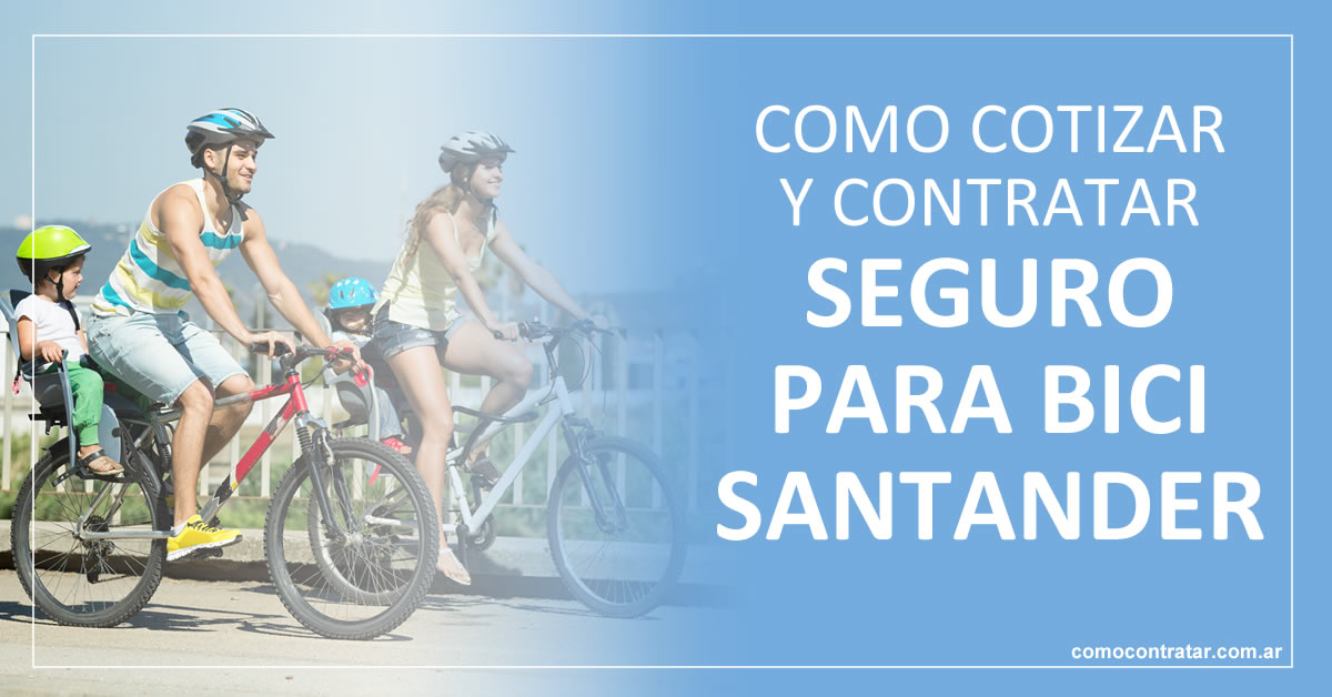 como cotizar y contratar online seguro bicicleta santander argentina