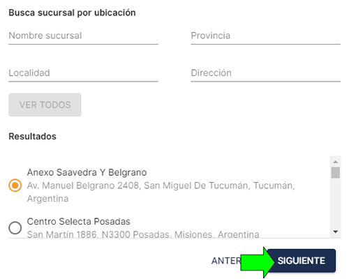 elegir sucursal banco del tucumán macro para sacar turnos online