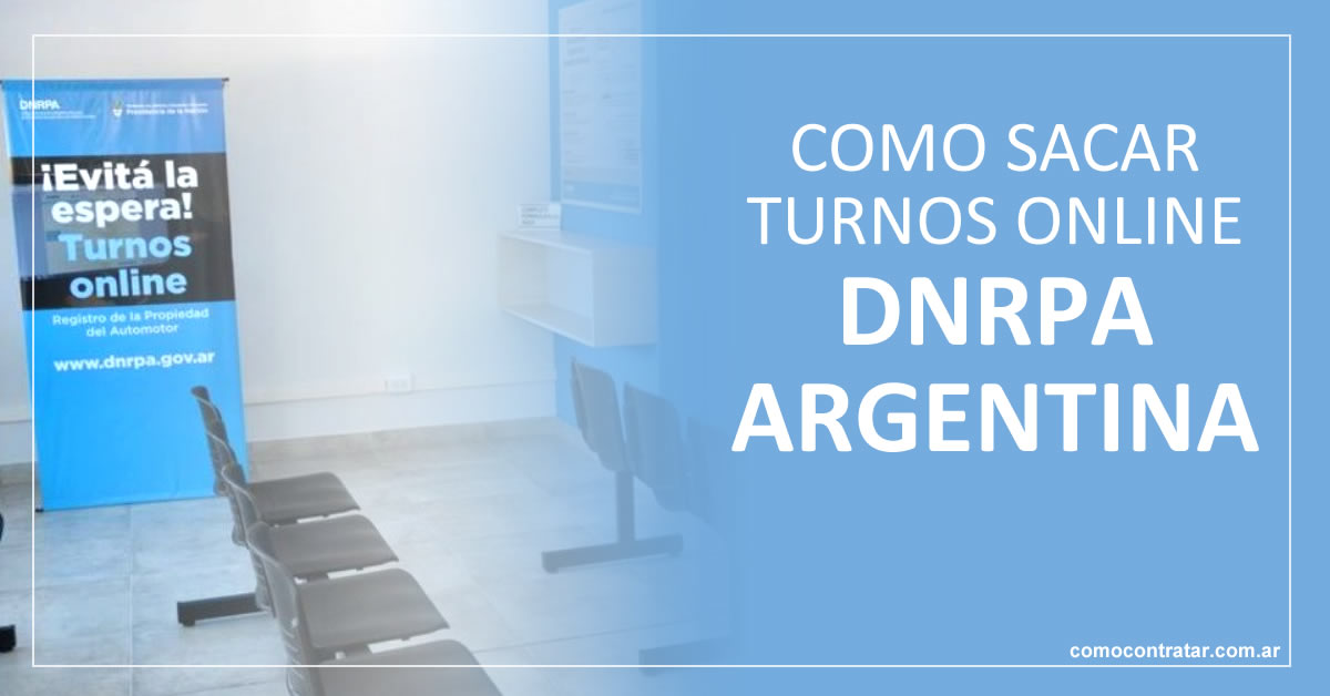 como sacar turnos online en dnrpa, registro automotor argentina
