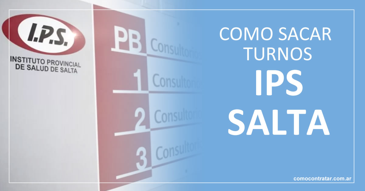 como sacar turnos online ips salta argentina