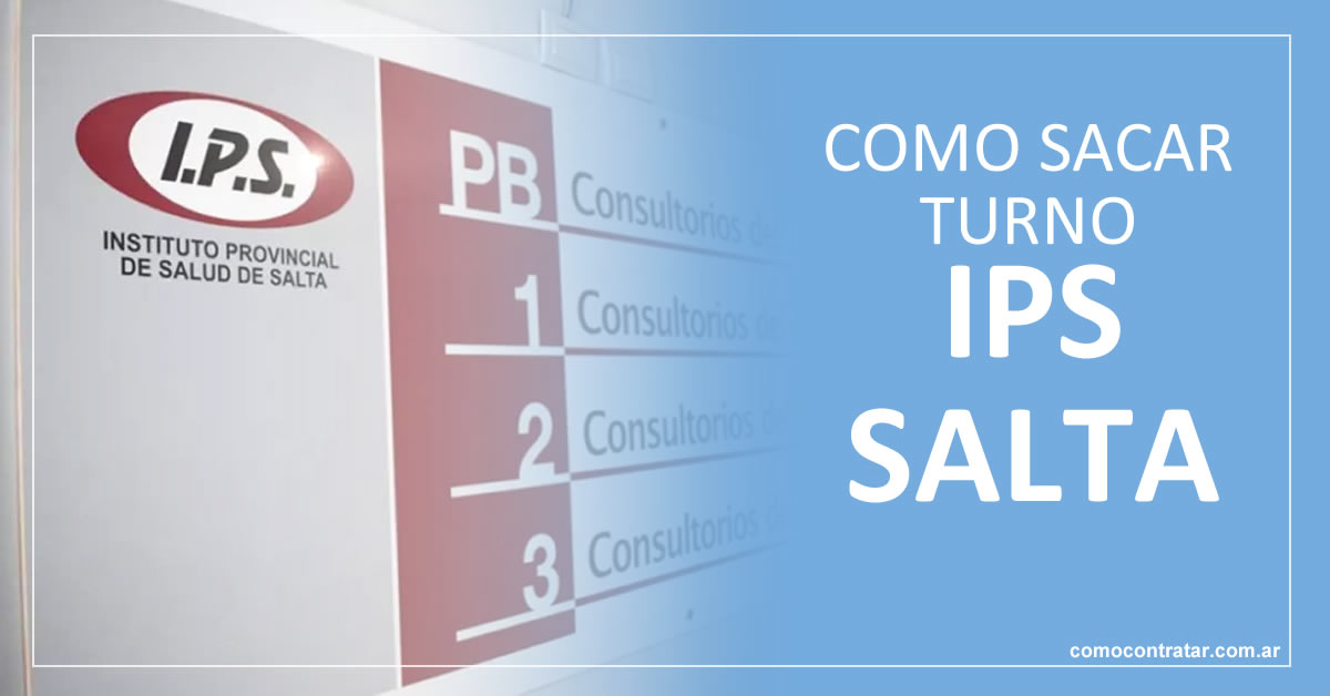 como sacar turnos online en ips salta