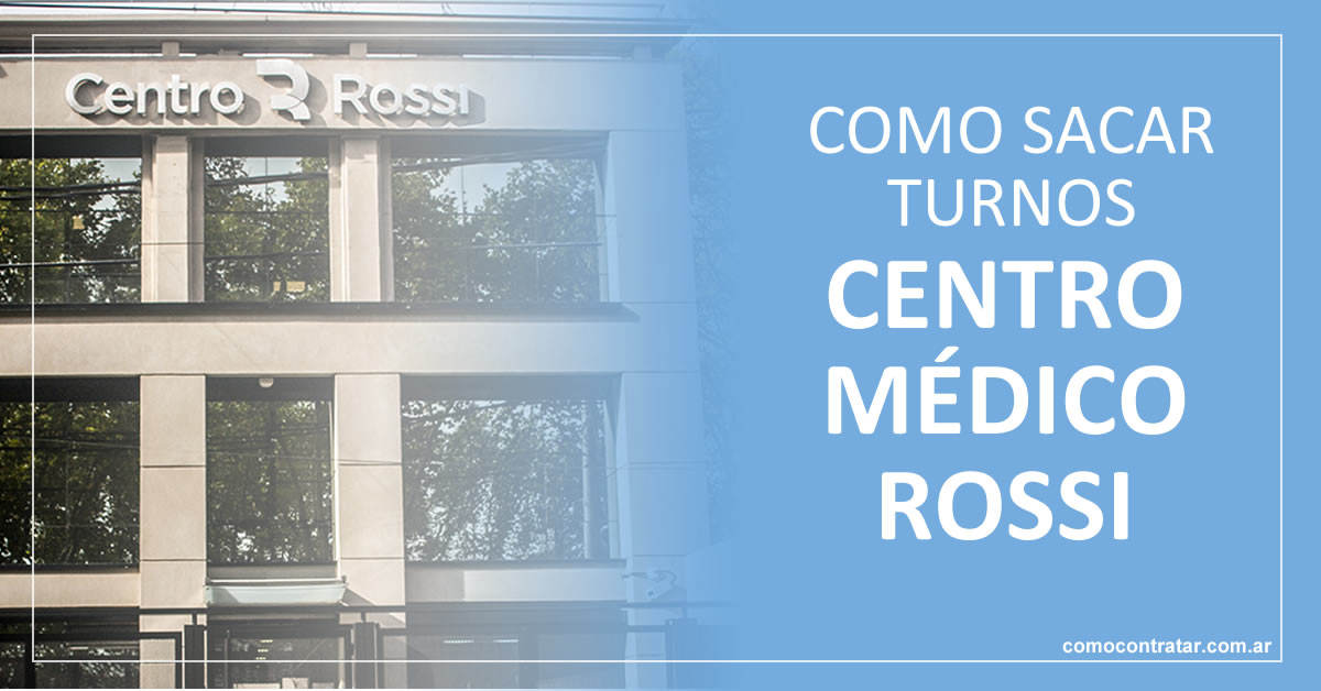 como sacar turnos centro rossi online, whatsapp y teléfono