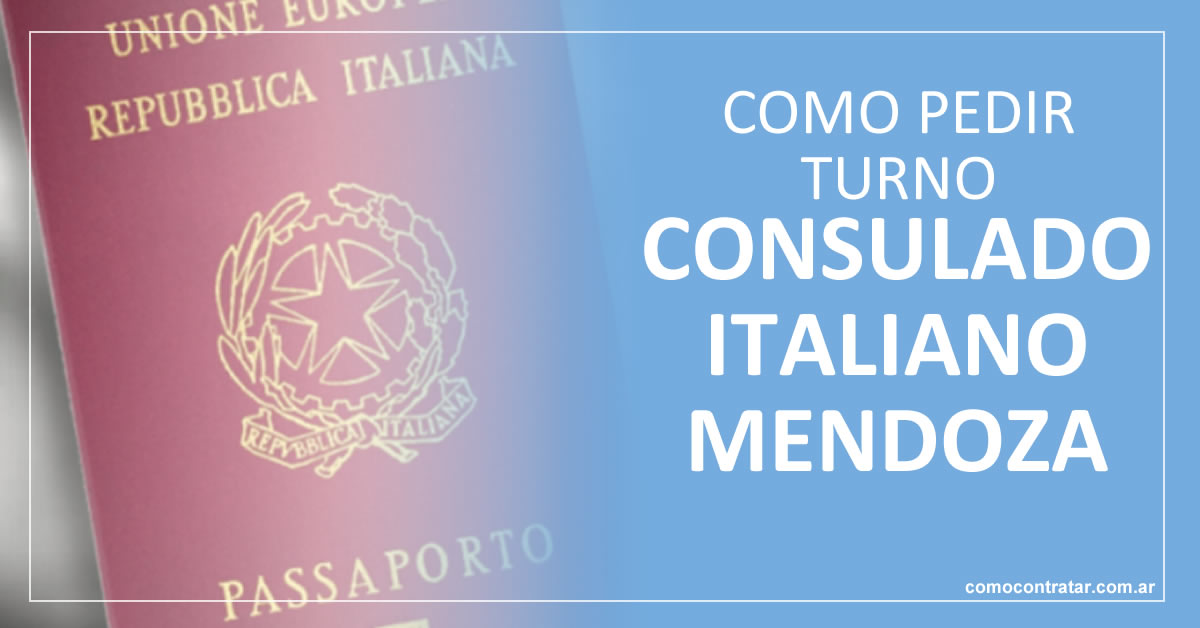 como sacar turno online consulado italiano mendoza