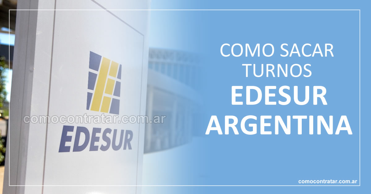 cómo sacar turno edesur argentina