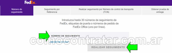 seguimiento de envíos por rastreo fedex argentina número de tracking number
