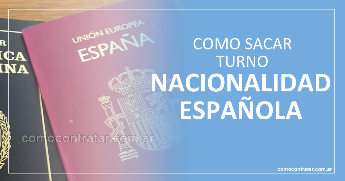 como sacar turnos nacionalidad español, pedir turno pasaporte españa