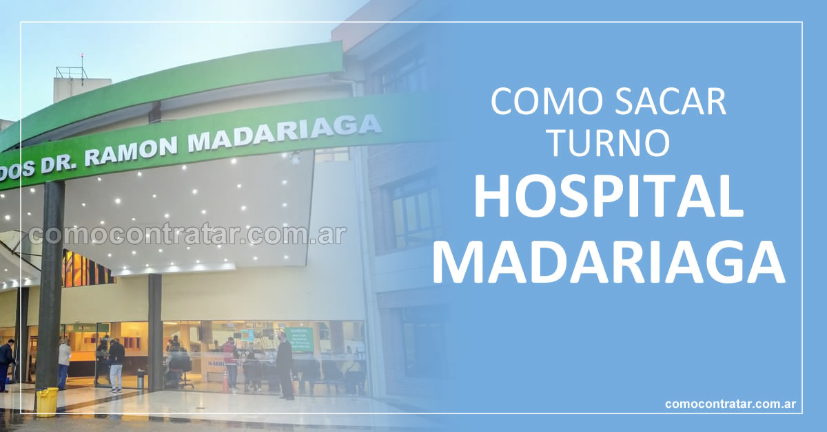 foto del hospital madariaga para como sacar turnos online, teléfono y whatsapp en el hospital de posadas, misiones