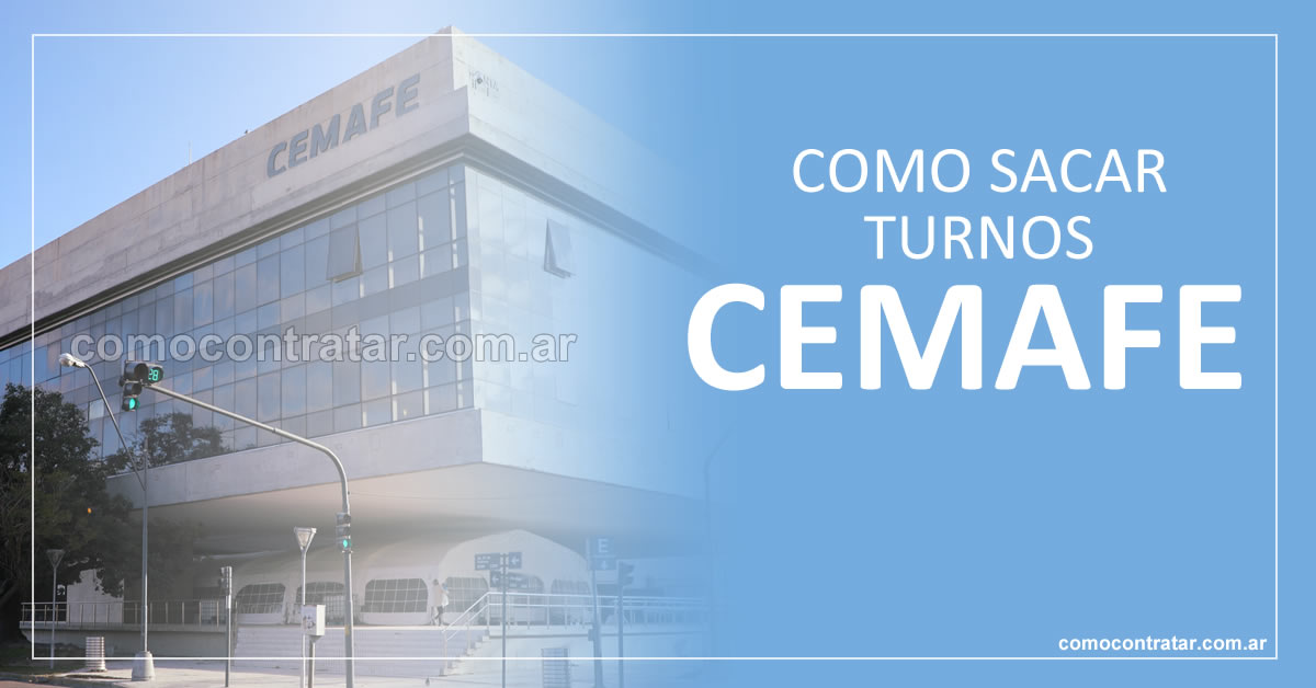 imagen del frente del cemafe para cómo sacar turnos online o por teléfono