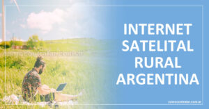 foto de trabajador en el campo con internet satelital rural en argentina
